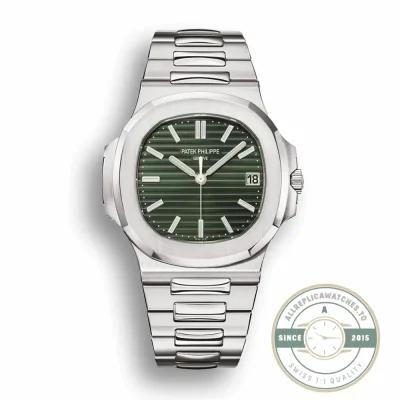 Replica Nautilus 5711/1A 40 mm, Stainless Steel Green Dial - Swiss-Made Clone Watch