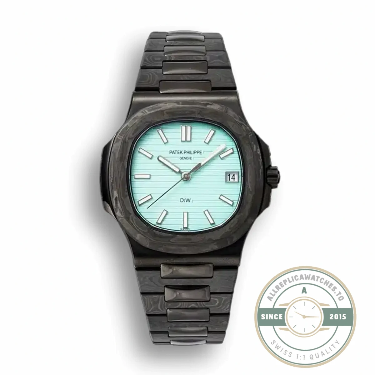 Replica Nautilus 5711/1A Patek Philippe Carbon 40 mm, Black Carbon - Budget Luxury Replica Watch