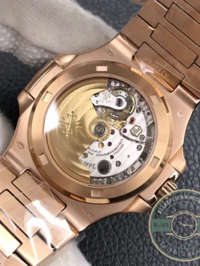 Replica Nautilus 5711/1R-001 Patek Philippe 40 mm, Rose Gold, Brown Dial - High-Grade Replica Watch