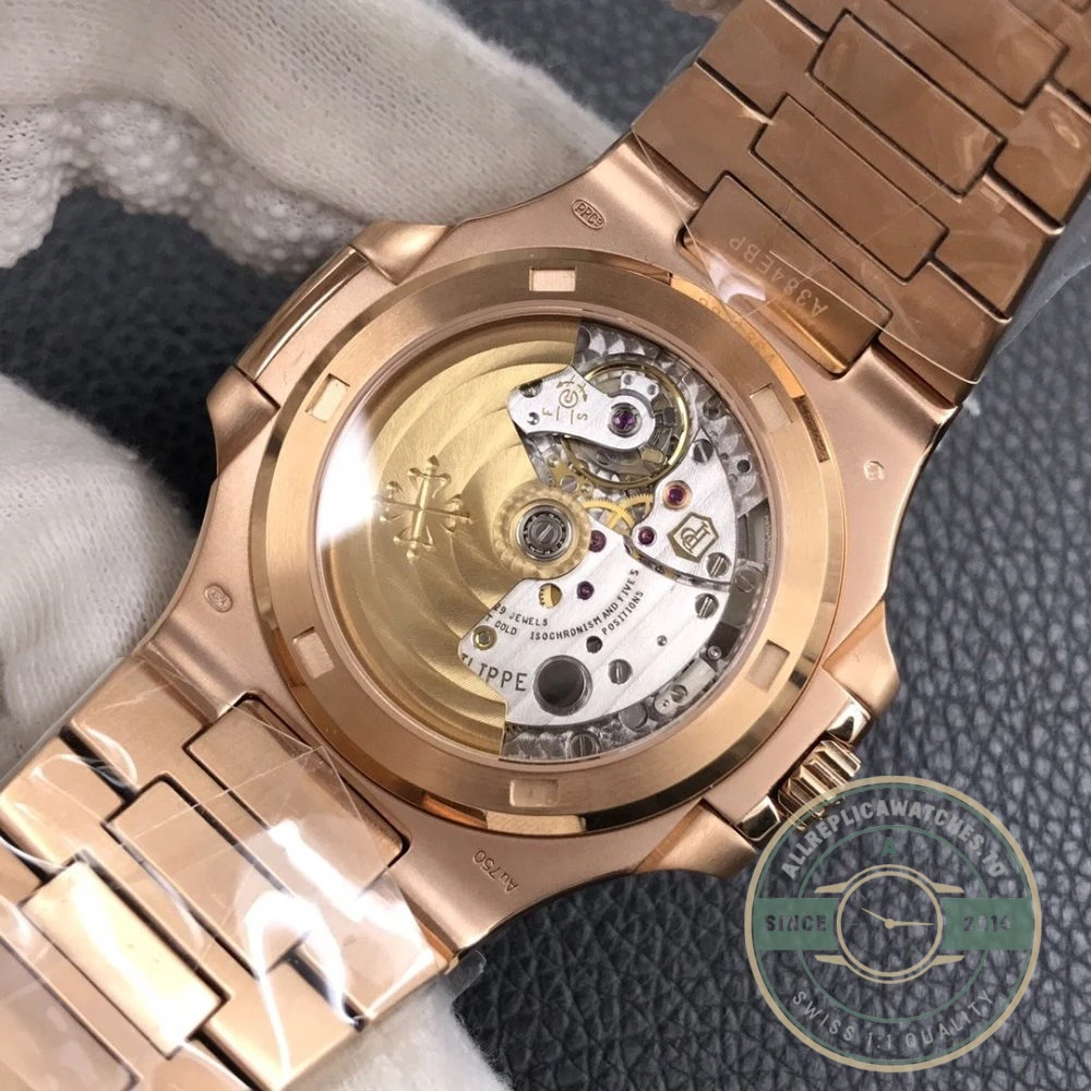 Replica Nautilus 5711/1R-001 Patek Philippe 40 mm, Rose Gold, Brown Dial - High-Grade Replica Watch