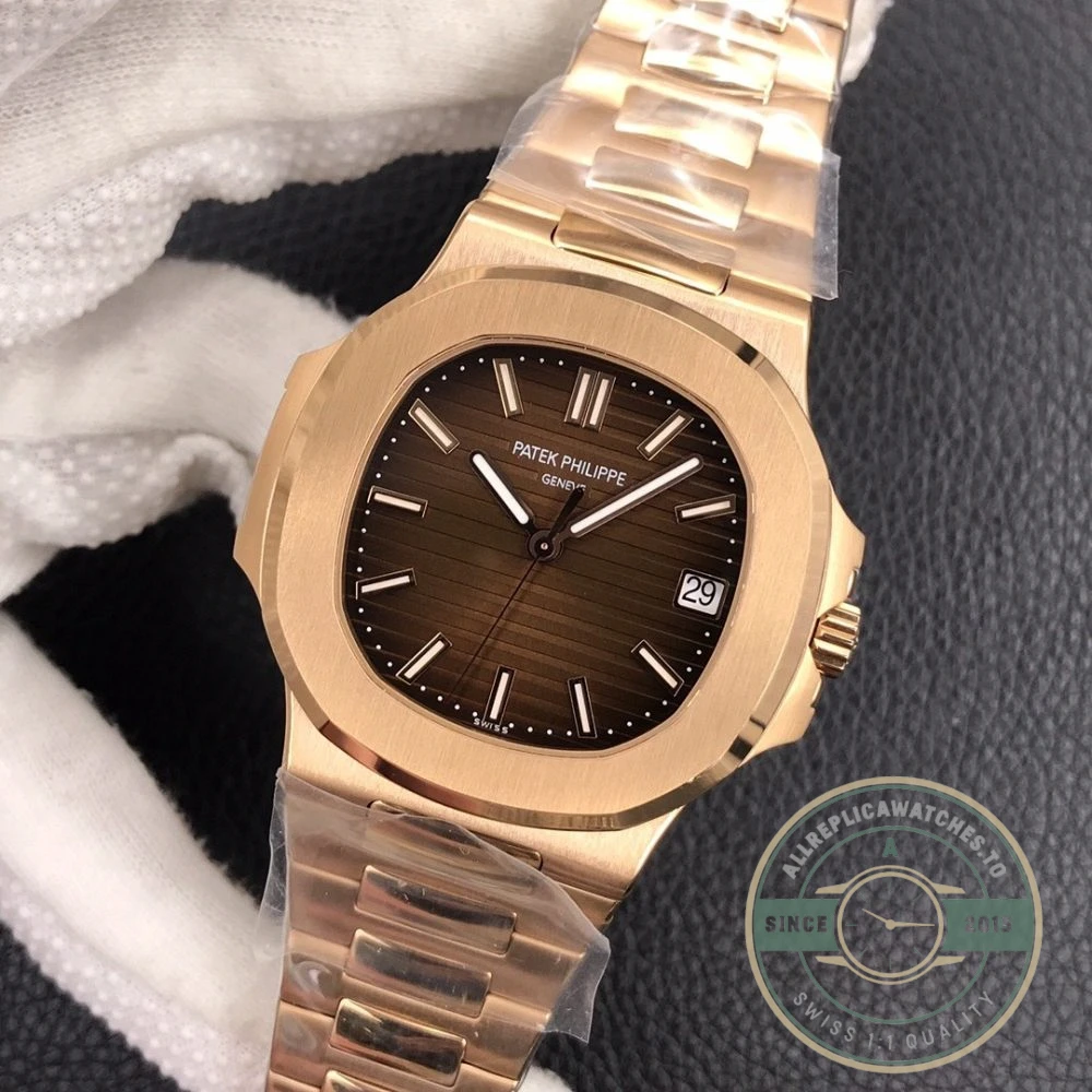 Replica Nautilus 5711/1R-001 Patek Philippe 40 mm, Rose Gold, Brown Dial - Factory Super Clone Watch