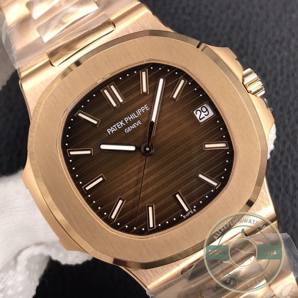 Replica Nautilus 5711/1R-001 Patek Philippe 40 mm, Rose Gold, Brown Dial - Premium Super Clone Watch