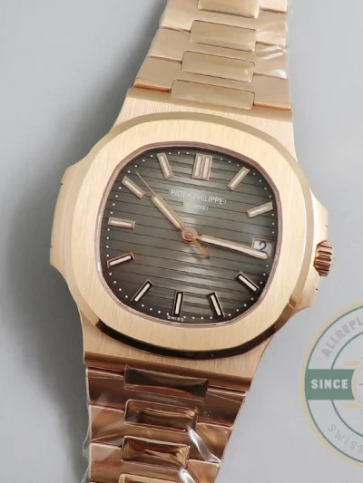 Replica Nautilus 5711/1R-001 Patek Philippe 40 mm, Rose Gold, Grey Dial - Swiss-Made Clone Watch