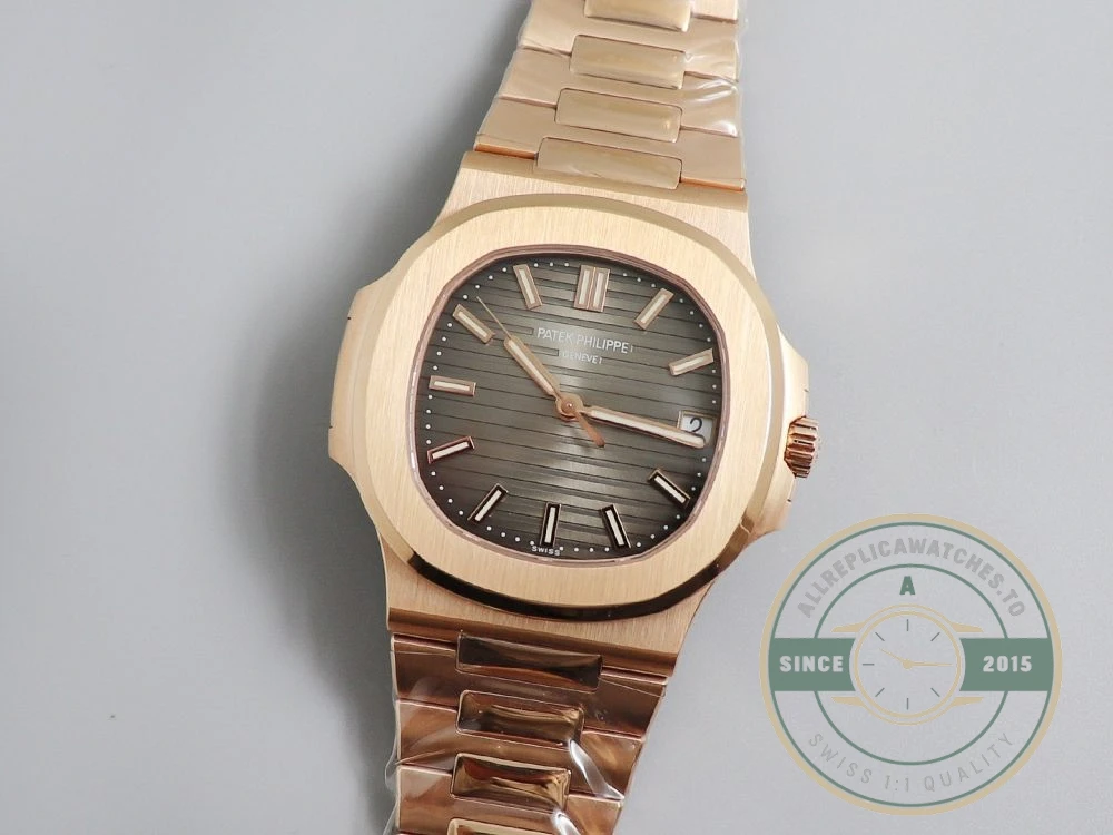 Replica Nautilus 5711/1R-001 Patek Philippe 40 mm, Rose Gold, Grey Dial - Swiss-Made Clone Watch