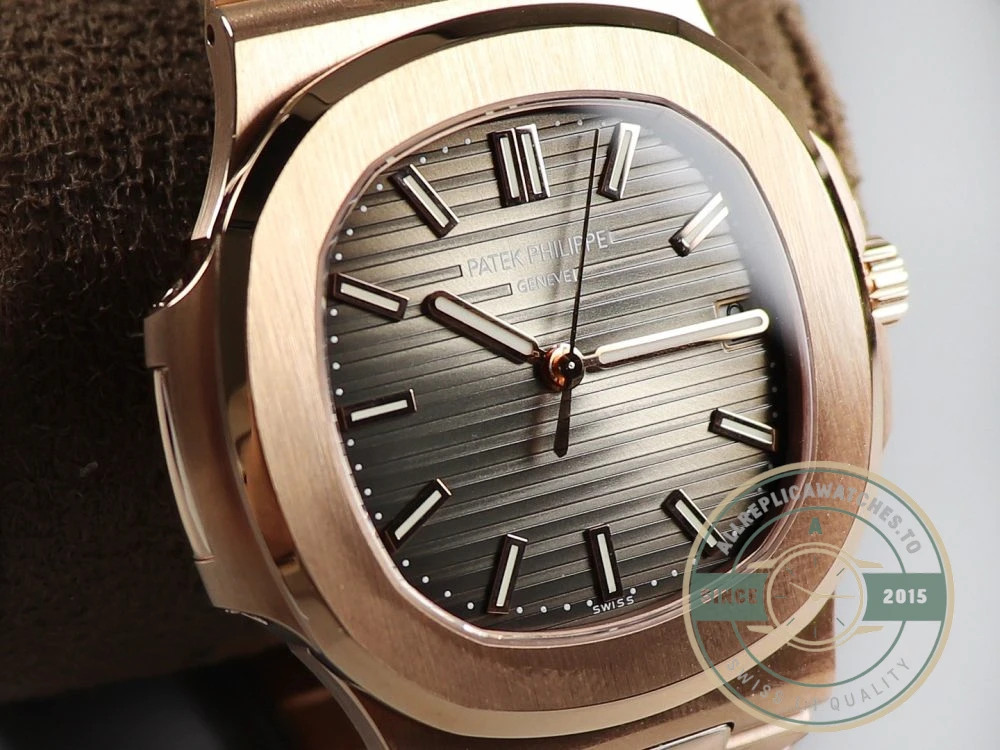 Replica Nautilus 5711/1R-001 Patek Philippe 40 mm, Rose Gold, Grey Dial - Best Quality Replica Watch
