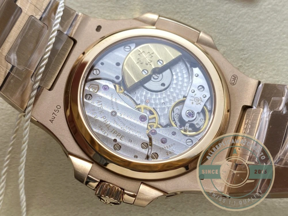 Replica Nautilus 5712/1R-001 Patek Philippe Moon phases 40 mm, Rose gold, Brown Dial - Budget Luxury Replica Watch