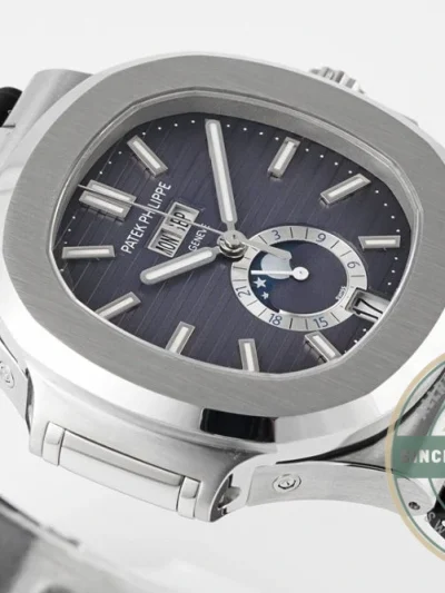Replica Nautilus 5726/1A Annual Calendar, Moon phases 40.5 mm, Steel, Black Dial - Affordable Luxury Replica Timepiece