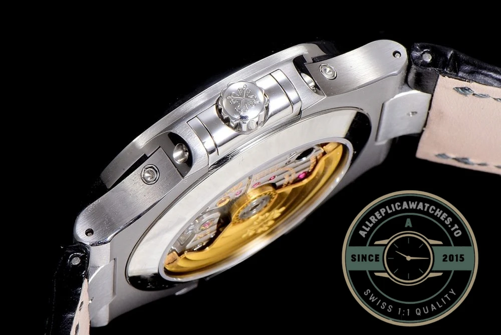 Replica Nautilus 5726A-001 Patek Philippe Annual Calendar, Moon phases. 40.5 mm, Steel, Dark Dial - Top-Tier Swiss Replica Watch