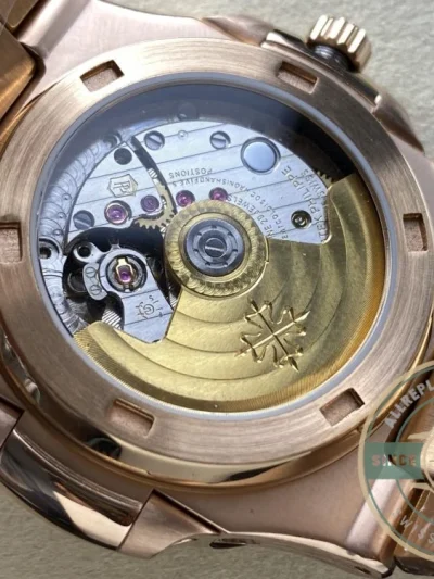 Replica Nautilus 5740/1G-001 Patek Philippe Perpetual Calendar 40 mm, Rose gold, White Dial - Premium Super Clone Watch