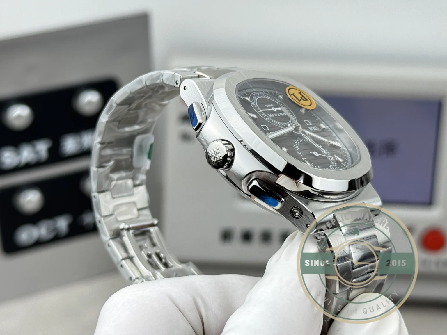 Replica Nautilus 5990R-003 Travel Time 40.5mm Grey Dial - Affordable Luxury Replica Timepiece