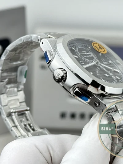 Replica Nautilus 5990R-003 Travel Time 40.5mm Grey Dial - Affordable Luxury Replica Timepiece