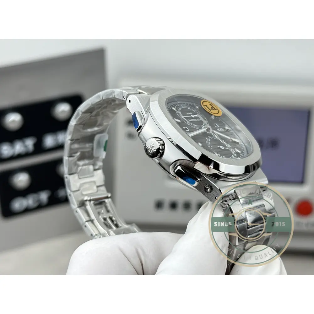 Replica Nautilus 5990R-003 Travel Time 40.5mm Grey Dial - Affordable Luxury Replica Timepiece