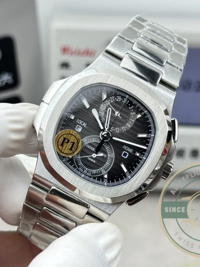 Replica Nautilus 5990R-003 Travel Time 40.5mm Grey Dial - Swiss Movement Replica Watch