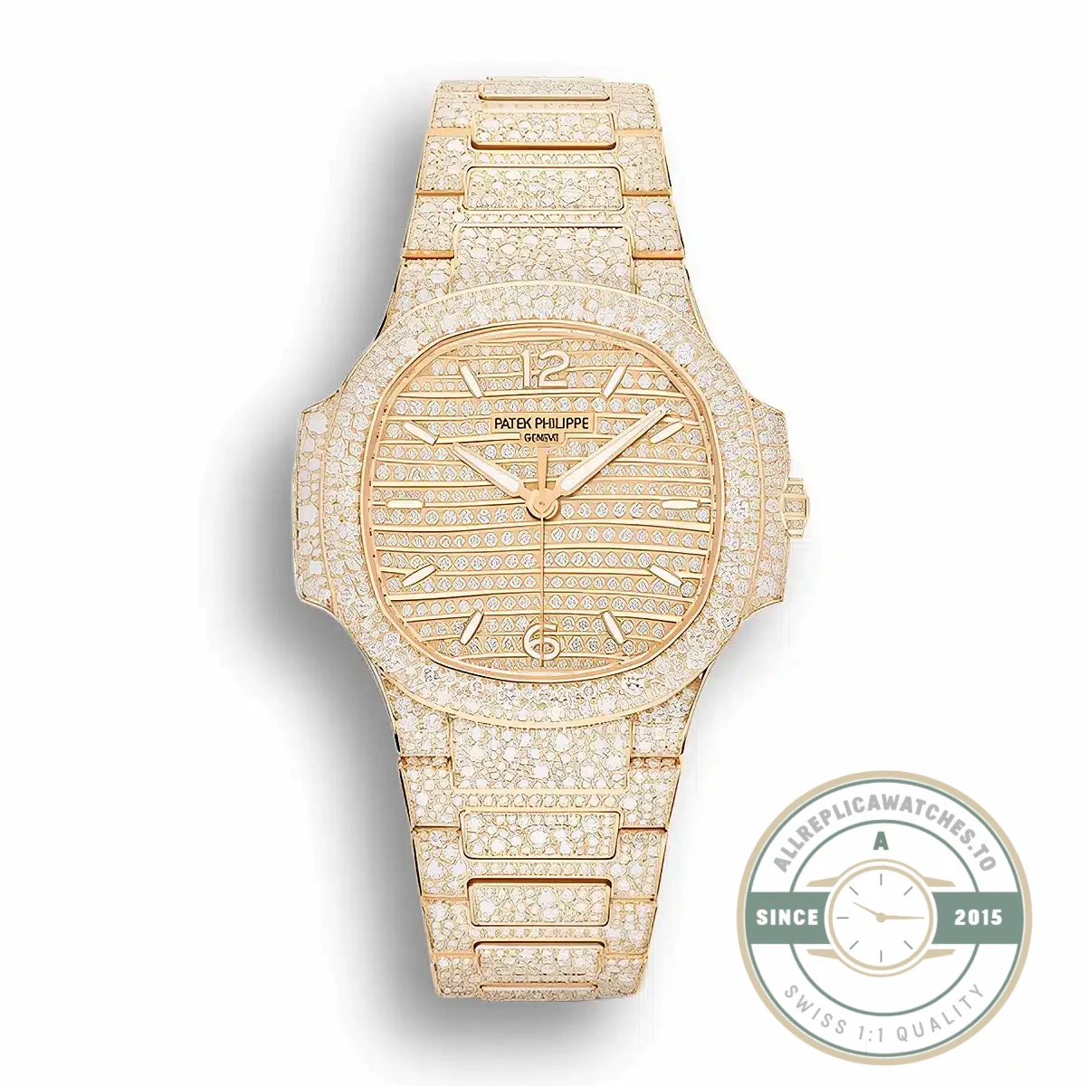 Replica Nautilus 7118/1450R-001 Patek Philippe “Ladies Automatic” 35.2 mm, Rose gold - Factory Super Clone Watch