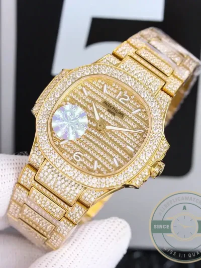 Replica Nautilus 7118/1450R-001 Patek Philippe “Ladies Automatic” 35.2 mm, Rose gold - Affordable Super Clone Watch