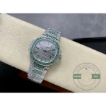 Replica Nautilus 7118/1453G-003 Patek Philippe “Ladies Automatic” 35.2 mm, Green Diamonds - Top-Tier Swiss Replica Watch
