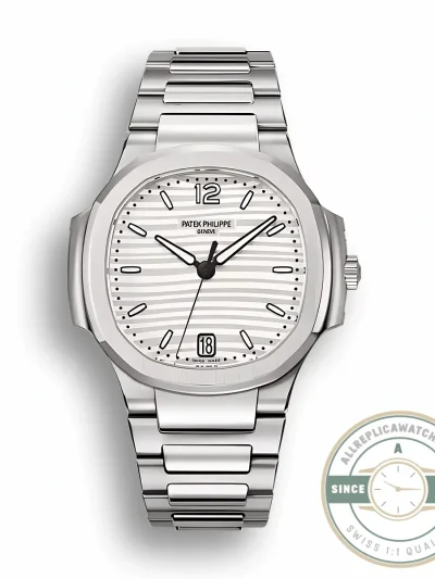Replica Nautilus 7118/1A-010 Patek Philippe “Ladies Automatic” 35.2 mm, Steel, White Dial - Luxury Replica Watch
