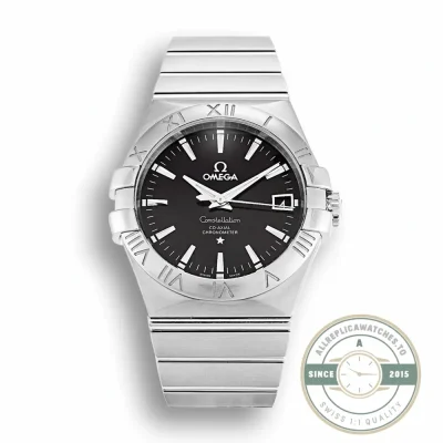 Replica Omega Constellation Black Dial 38mm 123.10.38.21.01.001 - Best Quality Replica Watch
