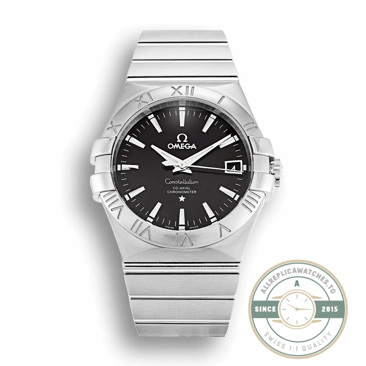 Replica Omega Constellation Black Dial 38mm 123.10.38.21.01.001 - Best Quality Replica Watch