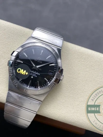 Replica Omega Constellation Black Dial 38mm 123.10.38.21.01.001 - Swiss Movement Replica Watch