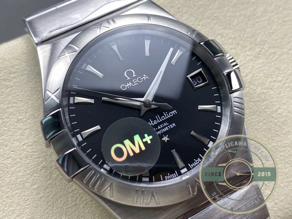 Replica Omega Constellation Black Dial 38mm 123.10.38.21.01.001 - Budget Luxury Replica Watch