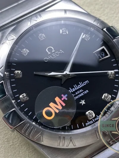 Replica Omega Constellation Black Dial 38mm 123.10.38.21.51.001 - Factory Super Clone Watch