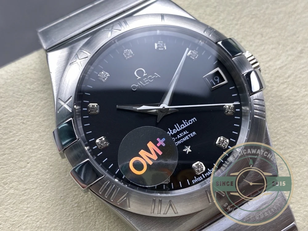 Replica Omega Constellation Black Dial 38mm 123.10.38.21.51.001 - Factory Super Clone Watch