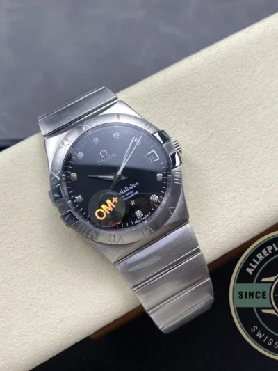 Replica Omega Constellation Black Dial 38mm 123.10.38.21.51.001 - Luxury Replica Watch