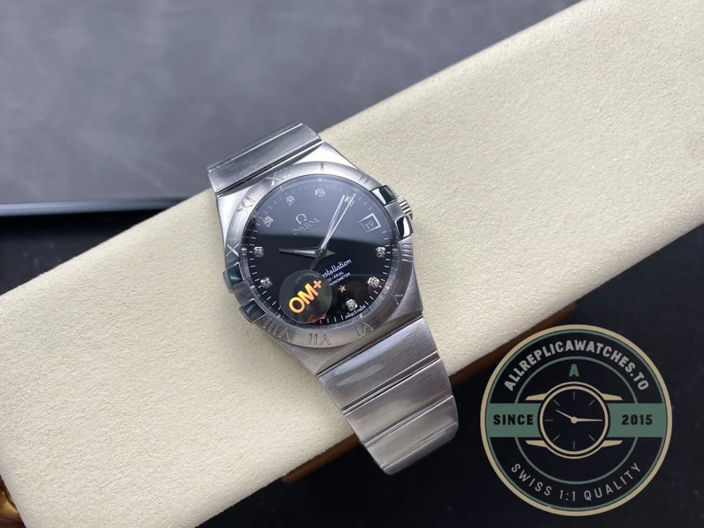 Replica Omega Constellation Black Dial 38mm 123.10.38.21.51.001 - Luxury Replica Watch
