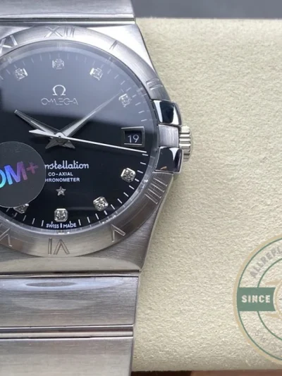 Replica Omega Constellation Black Dial 38mm 123.10.38.21.51.001 - Best Quality Replica Watch