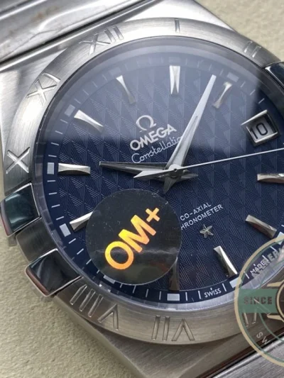 Replica Omega Constellation Blue Dial 38mm 123.10.38.21.03.001 - Budget Luxury Replica Watch