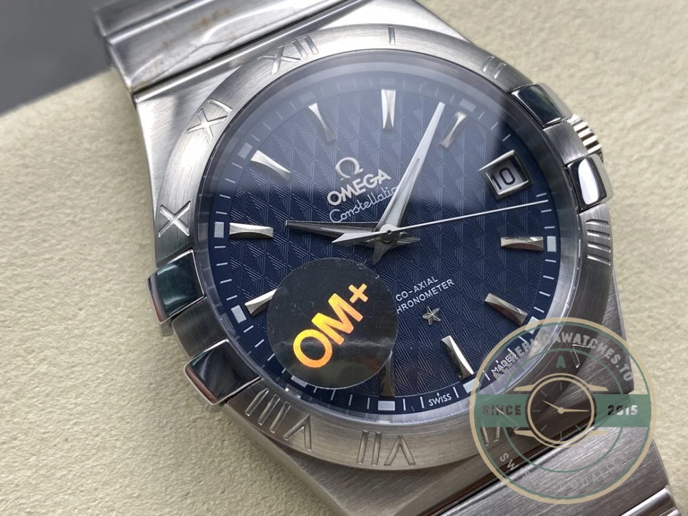 Replica Omega Constellation Blue Dial 38mm 123.10.38.21.03.001 - Budget Luxury Replica Watch