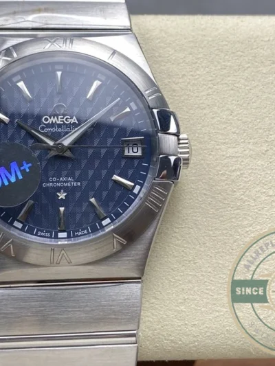 Replica Omega Constellation Blue Dial 38mm 123.10.38.21.03.001 - Luxury Replica Watch