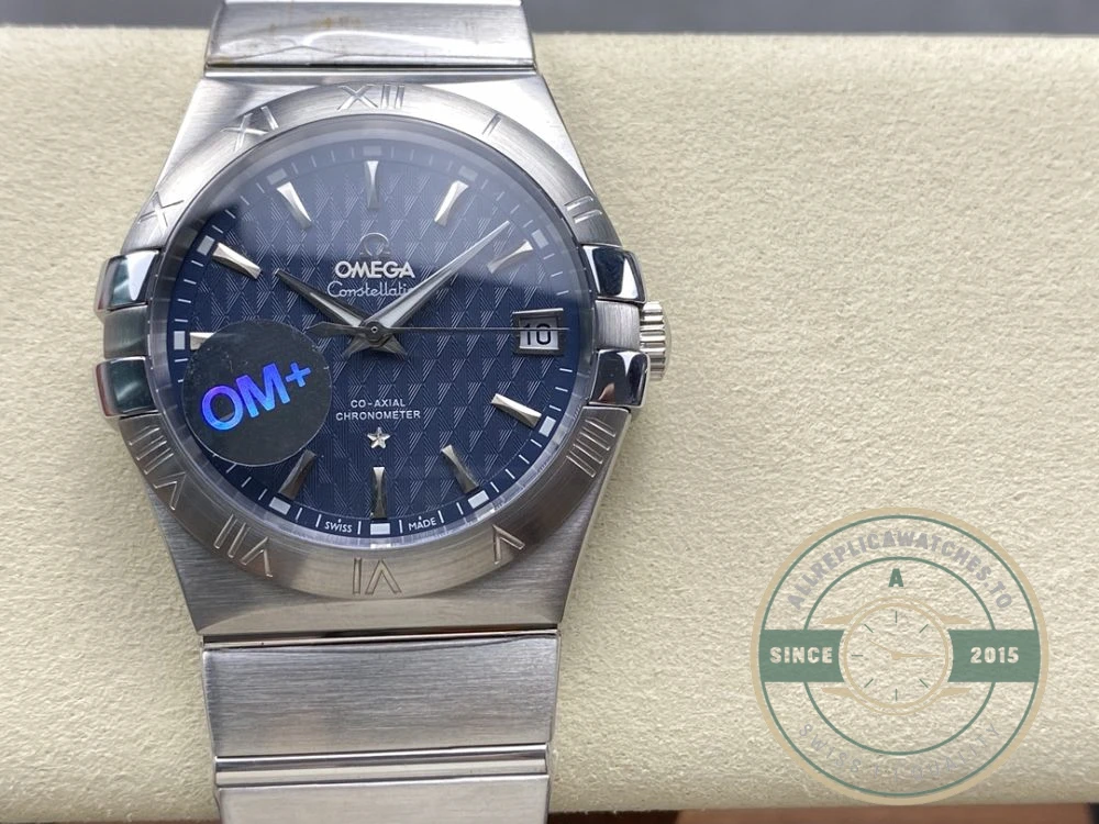 Replica Omega Constellation Blue Dial 38mm 123.10.38.21.03.001 - Luxury Replica Watch