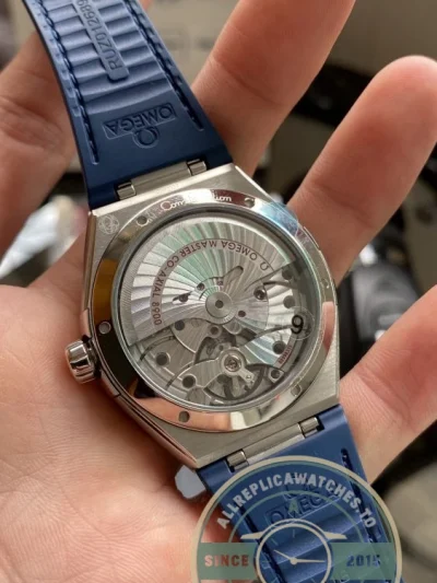 Replica Omega Constellation Blue Dial, Leather Strap 131.33.41.21.03.001 - Best Quality Replica Watch