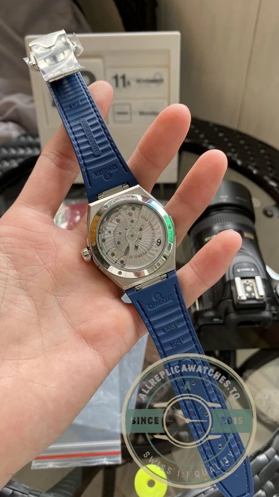 Replica Omega Constellation Blue Dial, Leather Strap 131.33.41.21.03.001 - Factory Super Clone Watch