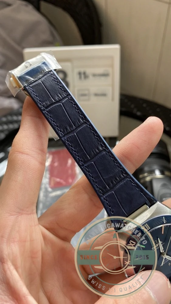 Replica Omega Constellation Blue Dial, Leather Strap 131.33.41.21.03.001 - Luxury Replica Watch
