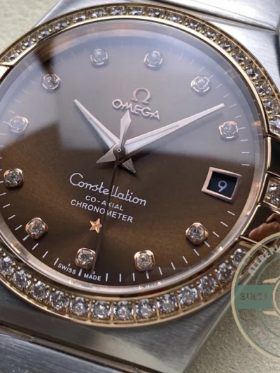 Replica Omega Constellation Brown Dial 38mm 123.25.38.21.63.001 - Budget Luxury Replica Watch