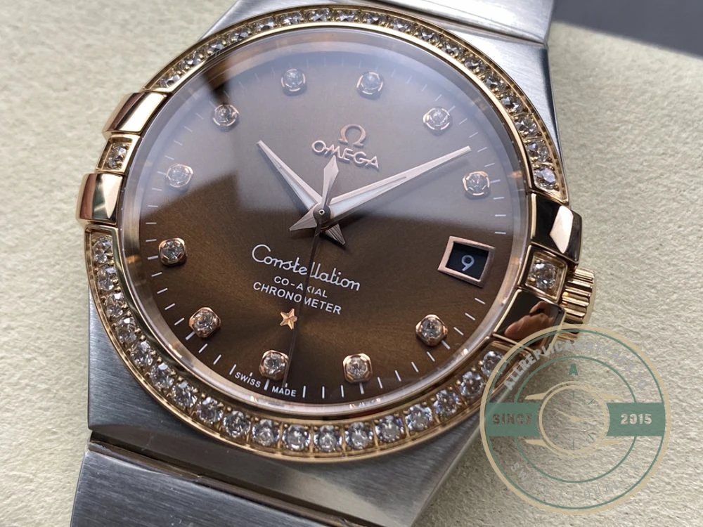 Replica Omega Constellation Brown Dial 38mm 123.25.38.21.63.001 - Budget Luxury Replica Watch