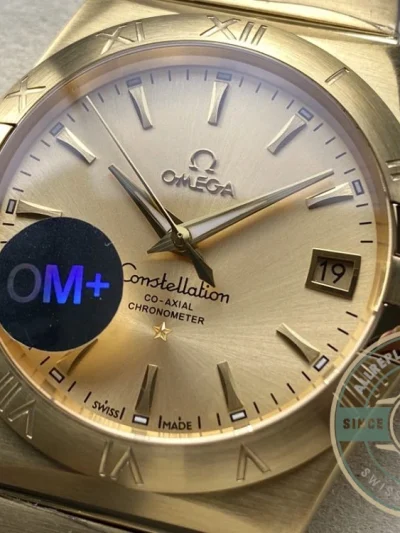 Replica Omega Constellation Full Gold 38mm 123.50.38.21.08.001 - Best Quality Replica Watch