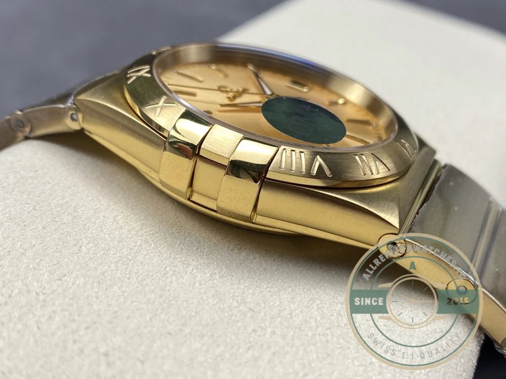 Replica Omega Constellation Full Gold 38mm 123.50.38.21.08.001 - Affordable Luxury Replica Timepiece