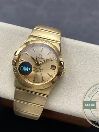 Replica Omega Constellation Full Gold 38mm 123.50.38.21.08.001 - Affordable Super Clone Watch