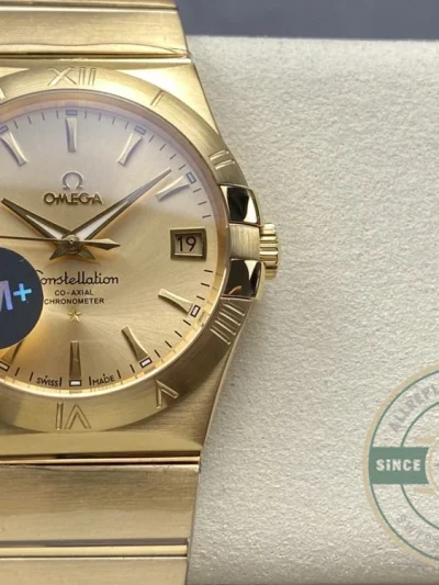Replica Omega Constellation Full Gold 38mm 123.50.38.21.08.001 - Swiss-Made Clone Watch