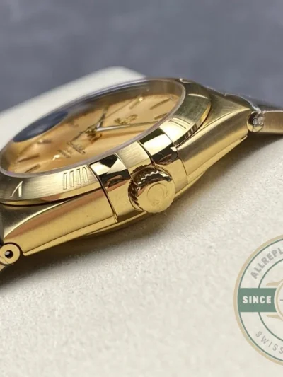 Replica Omega Constellation Full Gold 38mm 123.50.38.21.08.001 - Best Quality Replica Watch