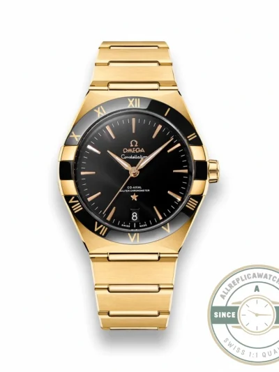 Replica Omega Constellation Gold, Black Dial 41mm 131.63.41.21.01.001 - Top-Tier Swiss Replica Watch