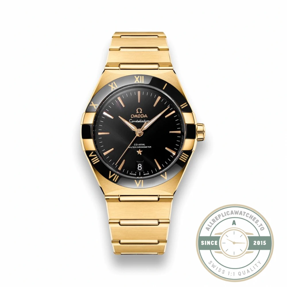 Replica Omega Constellation Gold, Black Dial 41mm 131.63.41.21.01.001 - Top-Tier Swiss Replica Watch