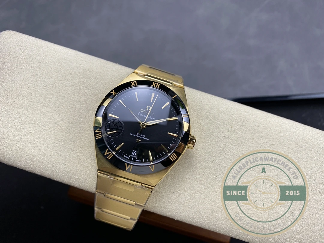 Replica Omega Constellation Gold, Black Dial 41mm 131.63.41.21.01.001 - Factory Super Clone Watch