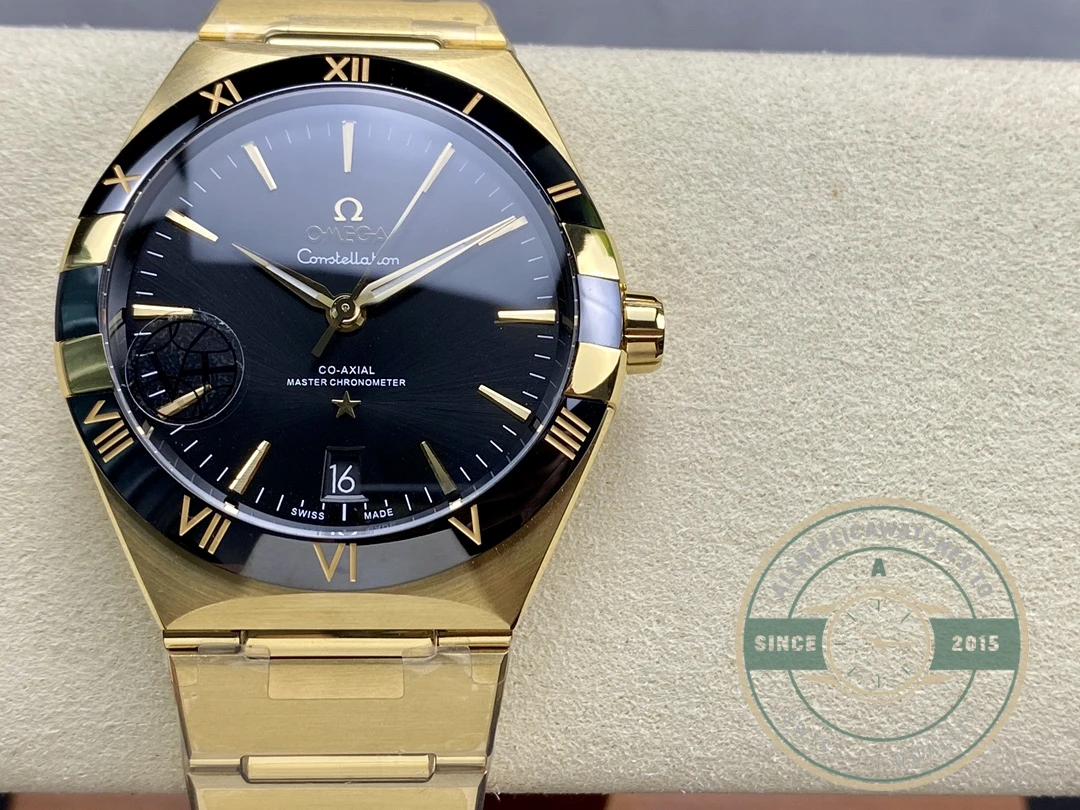 Replica Omega Constellation Gold, Black Dial 41mm 131.63.41.21.01.001 - Top-Tier Swiss Replica Watch
