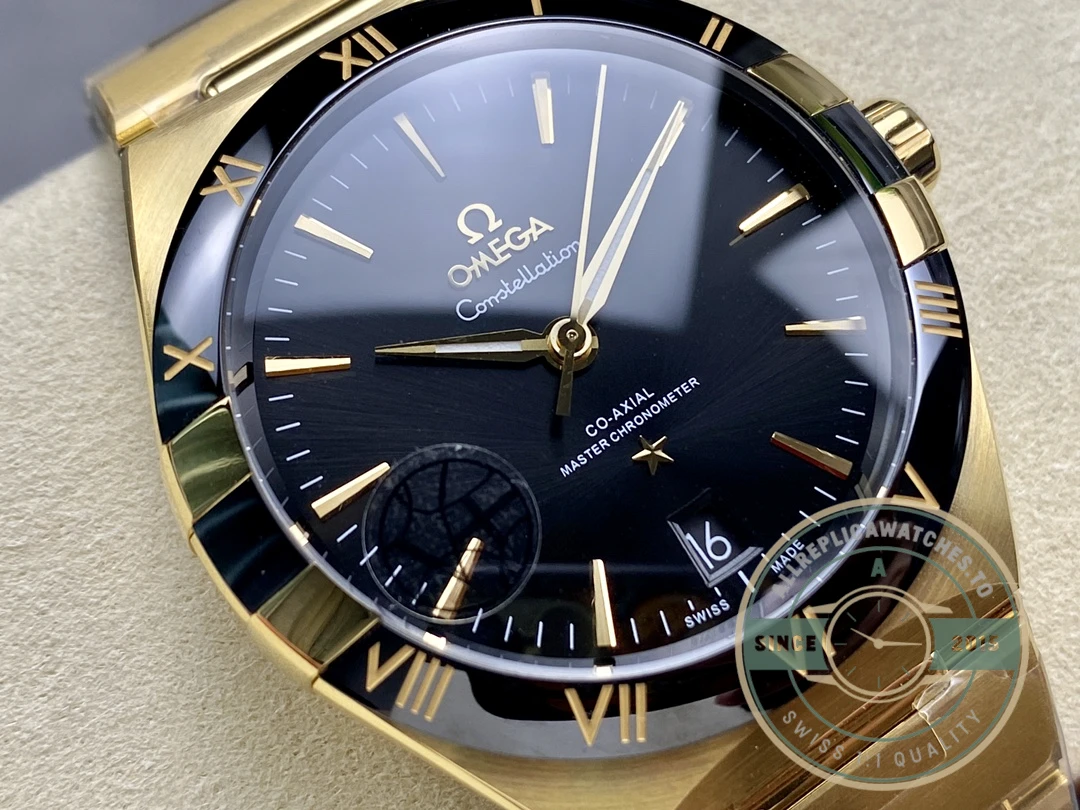 Replica Omega Constellation Gold, Black Dial 41mm 131.63.41.21.01.001 - 1:1 Swiss Replica Watch