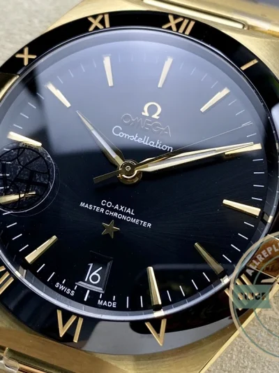 Replica Omega Constellation Gold, Black Dial 41mm 131.63.41.21.01.001 - Premium Super Clone Watch